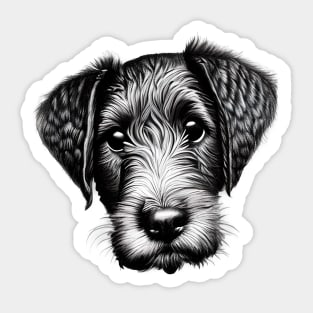 Airedale Terrier Puppy Sticker